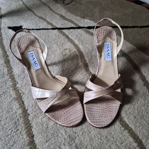 Isaac Mizrahi Women's Pink Strappy Sandals